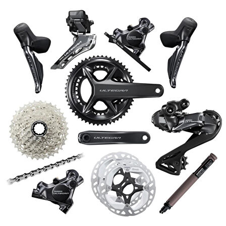 Shimano Ultegra R8170 Di2 Disk Fren Grupset 12 Vites (52/36T)