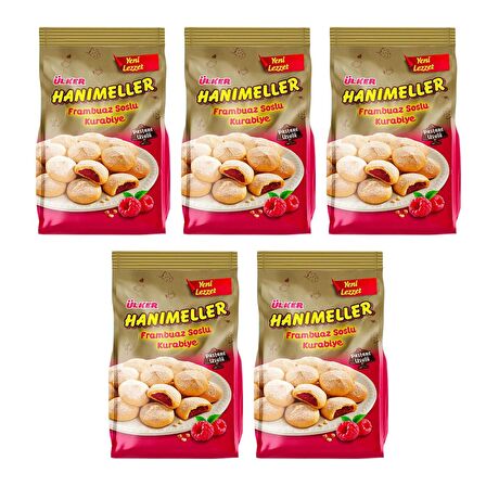 Ülker Hanımeller Frambuaz Soslu Kurabiye 150 gr x 5 Adet