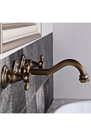 Banyo Lavabo Bataryası Ankastre Antik 3'lü Set Yeni 5 Yıl Garantili
