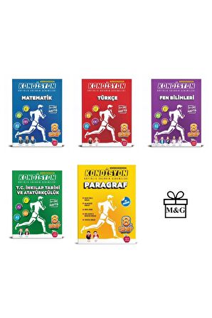 8.Sınıf Kondisyon Matematik Türkçe Fen Bilimleri T.C. İnkılap Tarihi Ve Atatürkçülük Ve Paragraf Deneme