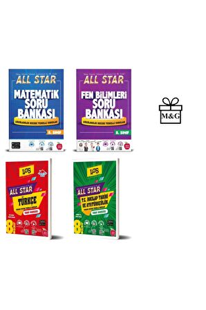 8.Sınıf All Star Matematik Fen Bilimleri Türkçe Ve T.C. İnkılap Tarihi Ve Atatürkçülük Soru Bankası