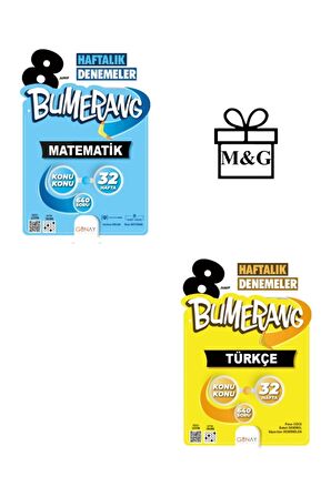 Bumerang 32’lik Haftalık LGS 8. Sınıf Matematik ve Türkçe Deneme