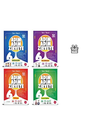 6. SINIF ADIM ADIM MATEMATİK, FEN BİLİMLERİ, TÜRKÇE VE SOSYAL BİLGİLER KONU ANLATIMLI