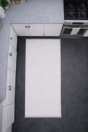 Merinos Vista 79590-060 Özel Kesme Halı Beyaz Renk