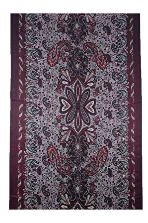 Enba Etnik Desenli Soft Pamuklu Şal 75x190 cm