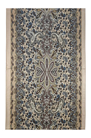 Enba Etnik Desenli Soft Pamuklu Şal 75x190 cm