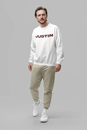 Justin Bieber 194 Tasarım Baskılı Unisex Oversize Şarkıcı Sweatshirt