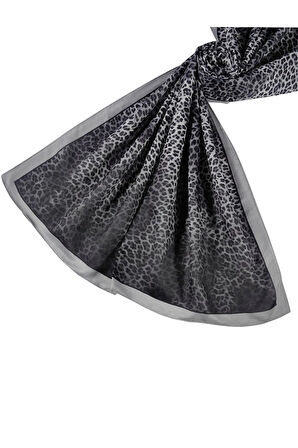 Enba Soft Pamuklu Leopar Desenli Şal 75x190 cm