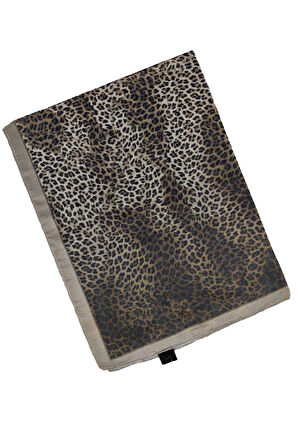 Enba Soft Pamuklu Leopar Desenli Şal 75x190 cm