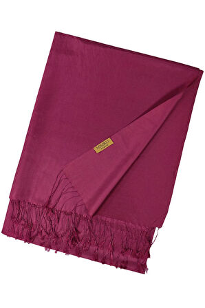 Mısırlı Eşarpları Çift Taraflı Düz Renk İpek Şal