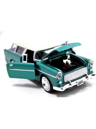 Motormax 1955 Chevy Bel Air Nomad -Yeşil 1:24 Model Araba