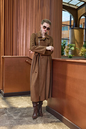 Misswhence Süet pardesü 38502 taba