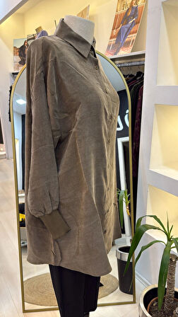 invee Terra Kadın Gömlek 7178 VİZON