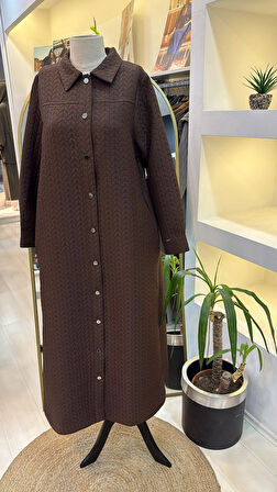 İnvee 7039 kahve  Çıtçıtlı Kap