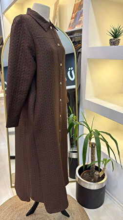 İnvee 7039 kahve  Çıtçıtlı Kap