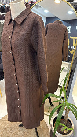 İnvee 7039 kahve  Çıtçıtlı Kap