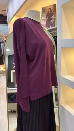 nuss triko tunik vişne k116