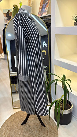 invee uzun gomlek elbise siyah 7089