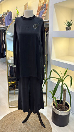 Nuss 1033 Cupra İpek Takım - SİYAH