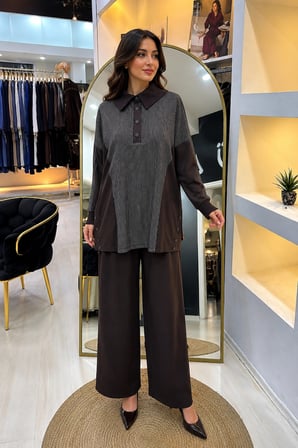 Nuss PANTOLONLU Takım kahve 1040