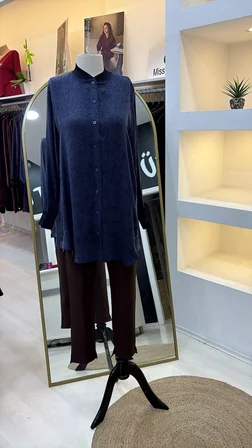 invee modal kumaş tunik 7254 lacivert