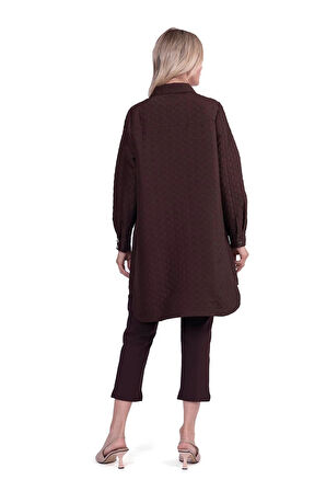 İnvee Kapitone KAHVE  Ceket 6879