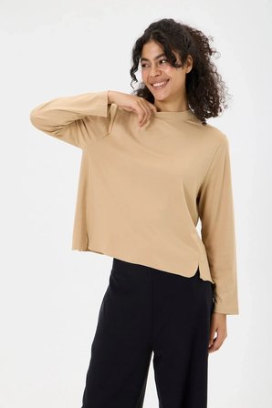 invee Modal Kısa Tunik 7255 camel