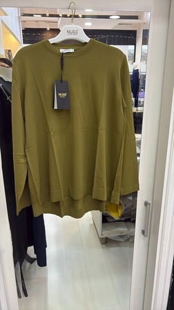 Nuss Etek Üstü Oval Kesim Tunik haki 902