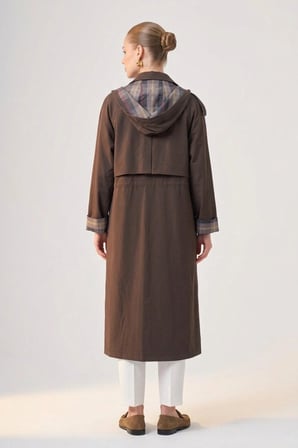 Nuss 6067 Kol Ekose Detay Trenç Bitter