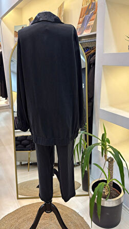 Nuss 1001 Jakar Detay Pantolonlu Takım - ANTRASİT