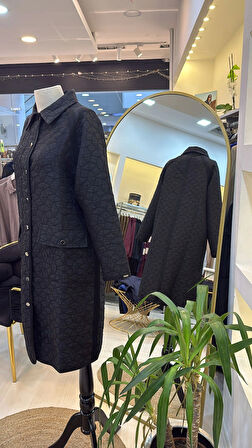 İnvee 7096 Kapitone Ceket - SİYAH