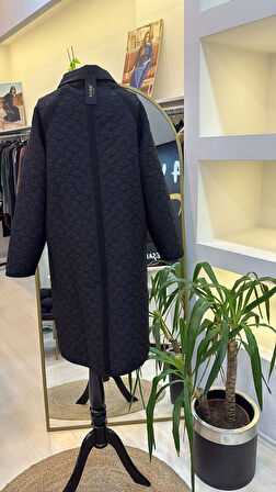 İnvee 7096 Kapitone Ceket - SİYAH