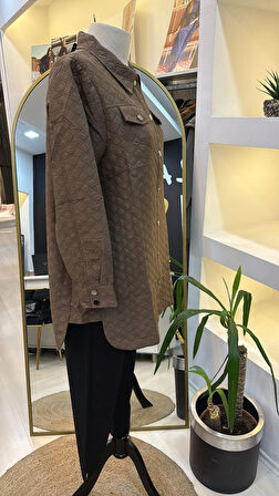 İnvee Kapitone vizon  Ceket 6827