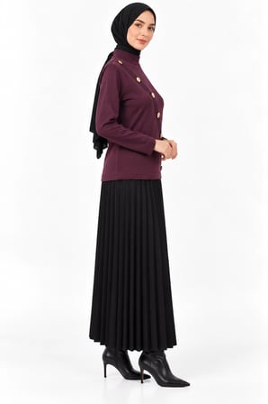 nuss triko tunik bordo 206