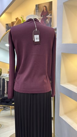 nuss triko tunik bordo 206