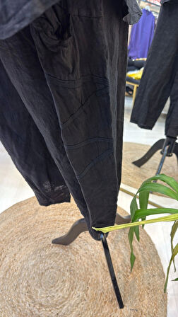 PURO LİNO %100 KETEN TAKİM SİYAH