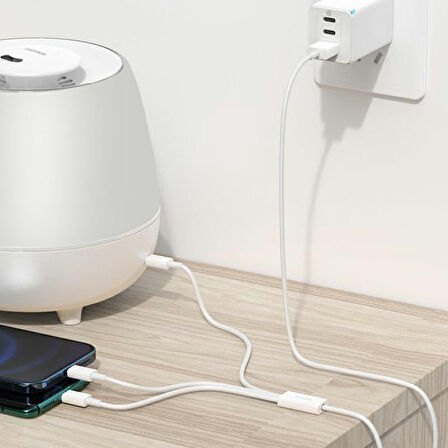 3ü1 arada USB Kablo. Şarj Kablosu, Çoklu Sarj Kablosu 3 Uçlu Iphone, Samsung, Type-c Uyumlu
