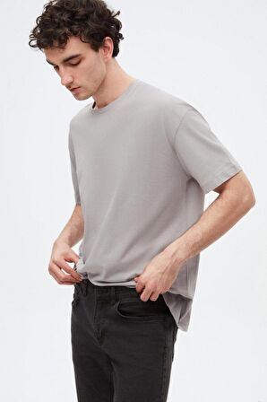 Ds Damat Comfort Gri %100 Pamuk T-Shirt 6HC14ORT02006 6HC14ORT02006