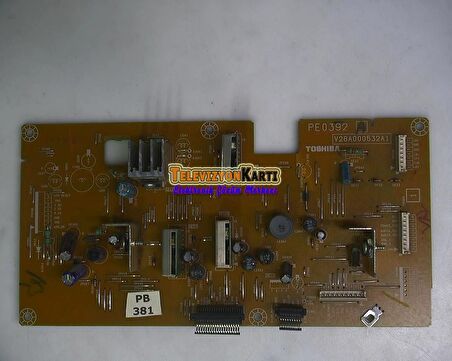 PE0392, PE0392 A, V28A000532A1, TOSHIBA 37C3035D, Power Board, Besleme, LC370WX4-SLC1