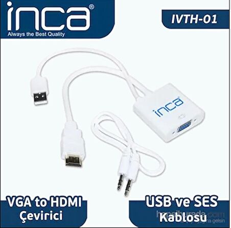 Inca IVTH-01 Vga To Hdmı Çevirici