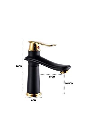 Banyo Lavabo Bataryası Siyah-gold Model Yeni 5 Yıl Garantili