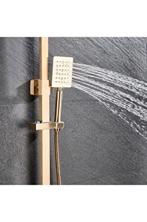 Banyo Bataryası Duş Seti Mat Gold Özel Seri Yeni Model 5 Yıl Garantili.