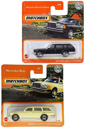 Matchbox 2 Araç Set Mercedes-Benz W123 Wagon & Mercedes Benz S123 Wagon (1/64)