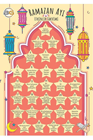 RAMAZAN ETKİNLİK TAKVİMİ HOŞGELDİN RAMAZAN