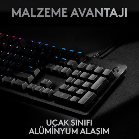  Logitech G G512 Carbon LIGHTSYNC RGB GX Brown Mekanik Oyun Klavyesi - Siyah