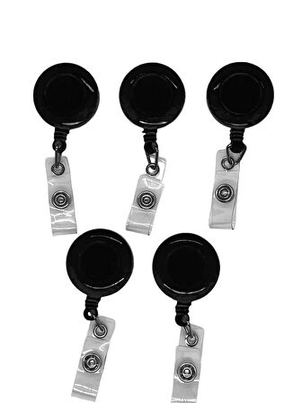 5 Adet Siyah Plastik Yoyo Kart Tutucu