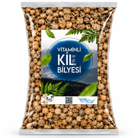 5 Litre Yıkanmış Kil Bilyesi 8-16 mm Doğal Malzeme ile Bitkiler İçin Ideal Ortam Sağlar