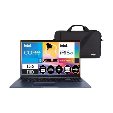Vivobook 15 X1502ZA-EJ1644 Intel Core I5 1235U 24GB 1tb SSD Windows 11 Pro 15.6" Fhd Taşınabilir Bilgisayar Csrtech Çanta