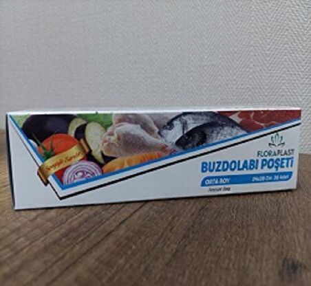 FLORAPLAST ORTA BOY BUZDOLABI POŞETİ 24*38 CM 30' LU 4 PAKET