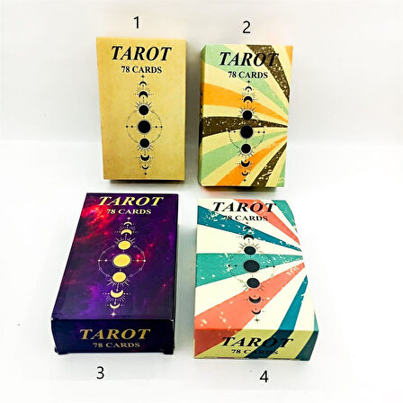 78 Kart Güneş Ay Döngü Tarot Kartları